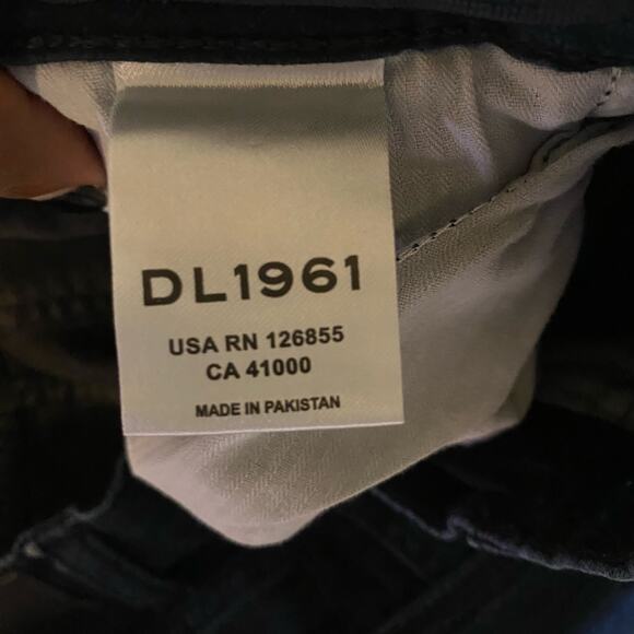 DL1961 Zane Social Deep Indigo Stretch Knit Skinny Jeans Size 14 - Picture 5 of 10